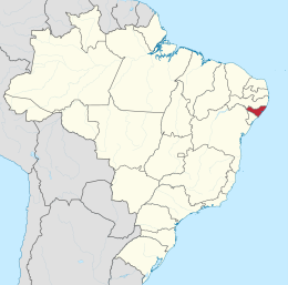cartina Joaquim Gomes Alagoas Brasile